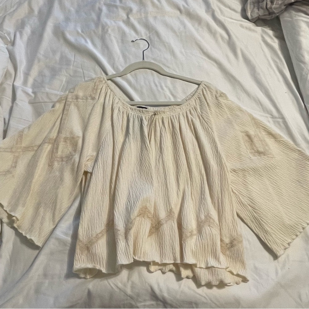 Free people bell sleeve top in size small